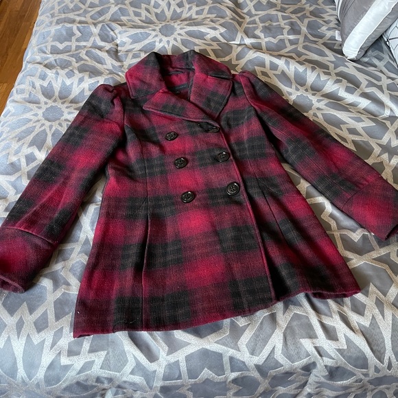 Steve Madden black & red women’s coat - Picture 3 of 16